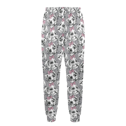Maltese Pattern Print Design 01 Men's Casual Track Pants