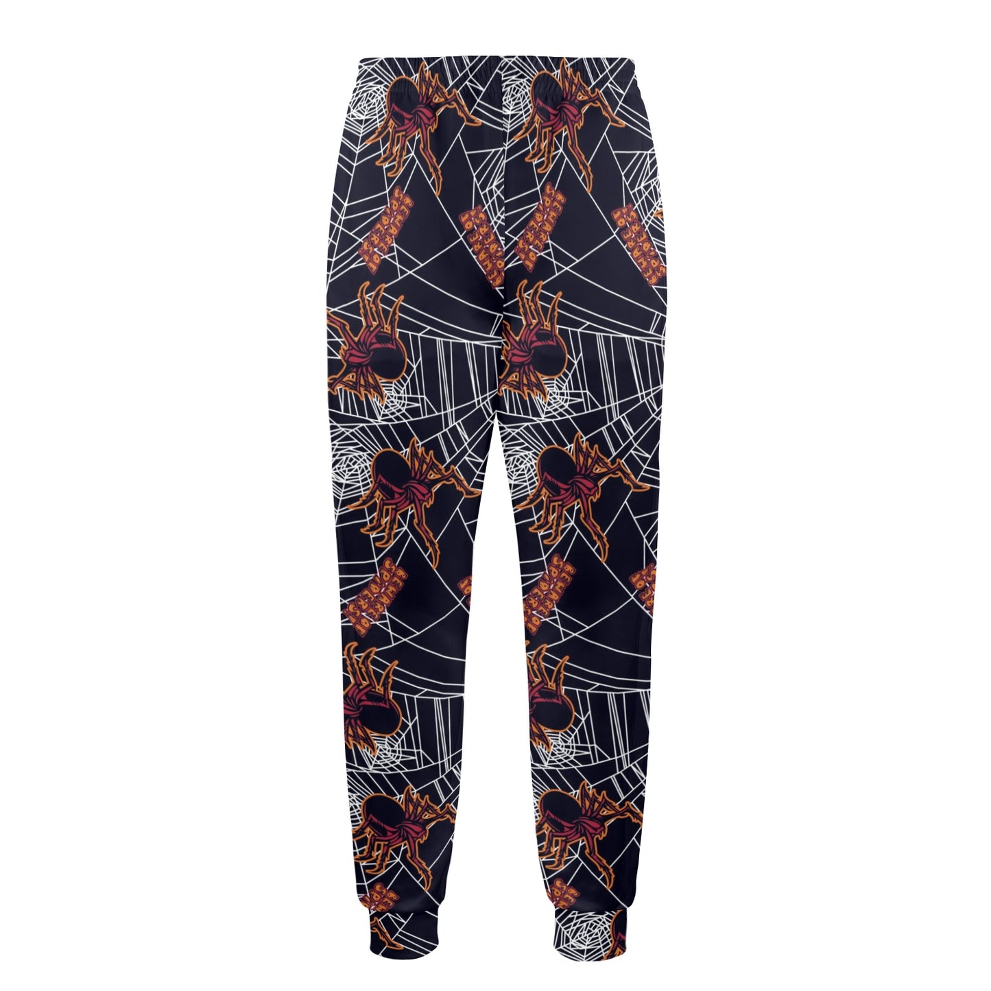 Tarantula Spiderwebs Pattern Print Design 01 Men's Casual Track Pants