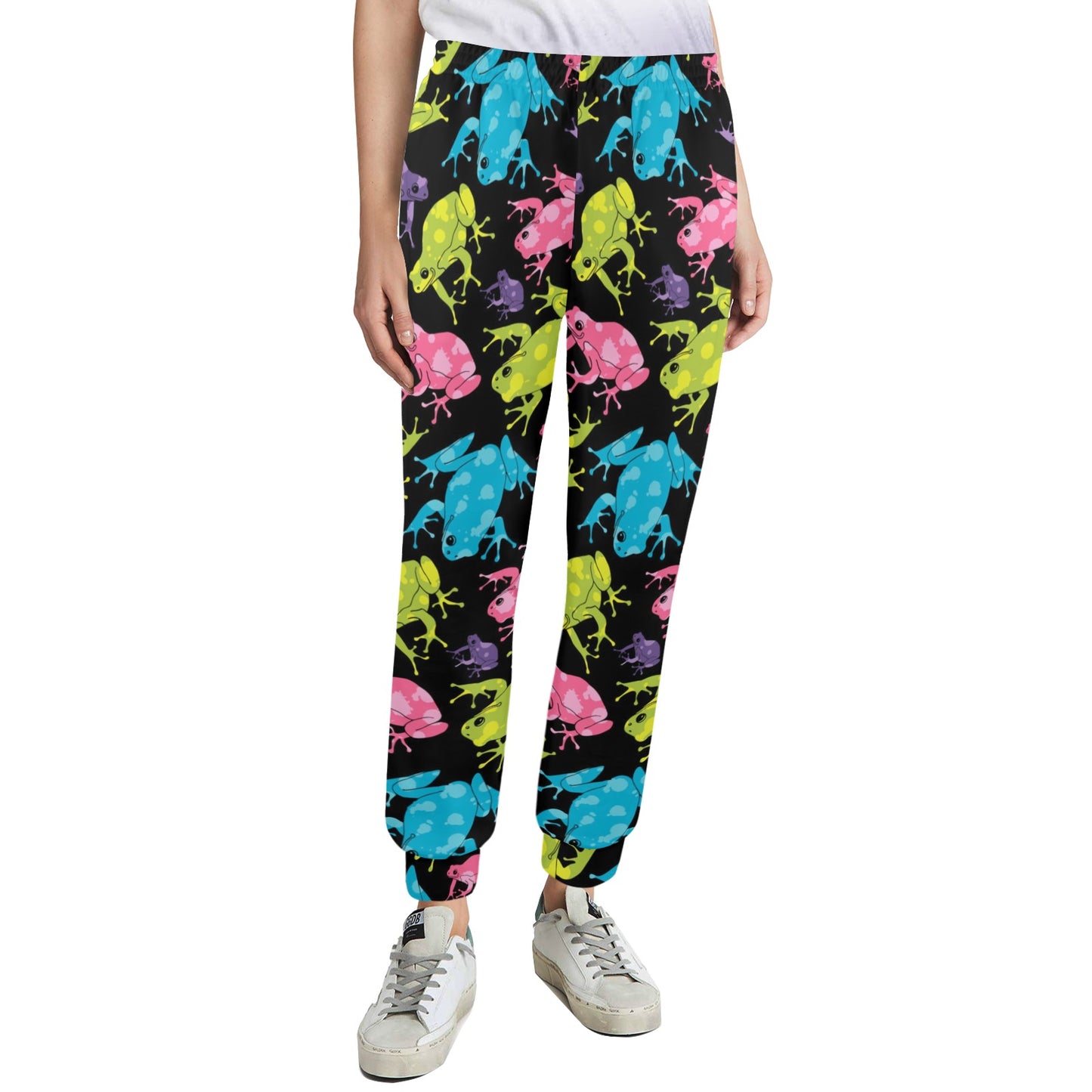 frog Design Print Pattern JJ0233 Women's Casual Track Pants