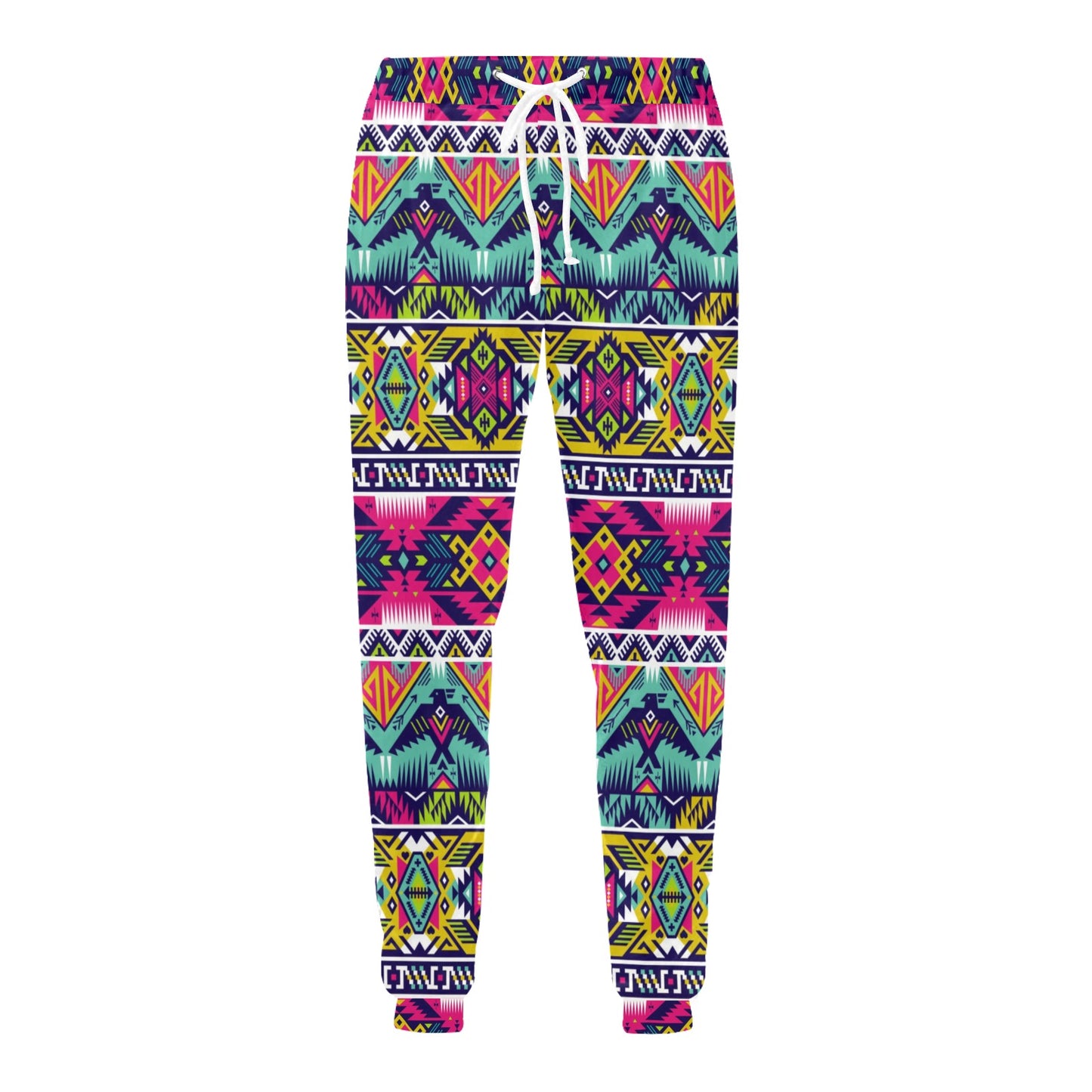 Indian Navajo Color Themed Design Print Men's Sweatpants