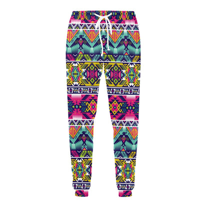 Indian Navajo Color Themed Design Print Men's Sweatpants