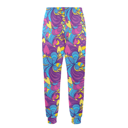 Psychedelic Mushroom Pattern Print Design A03 Men's Casual Track Pants