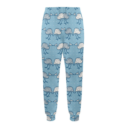Emu Pattern Print Design 01 Men's Casual Track Pants