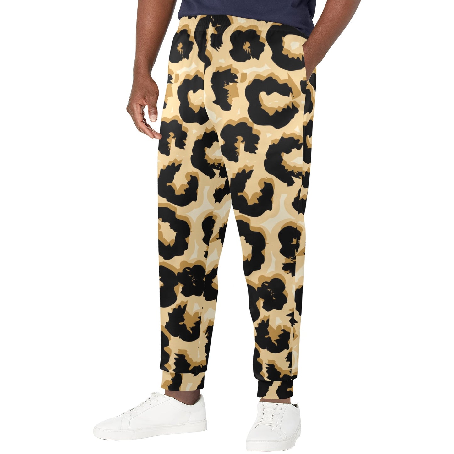 Jaguar Skin Pattern Print Design 02 Men's Casual Track Pants
