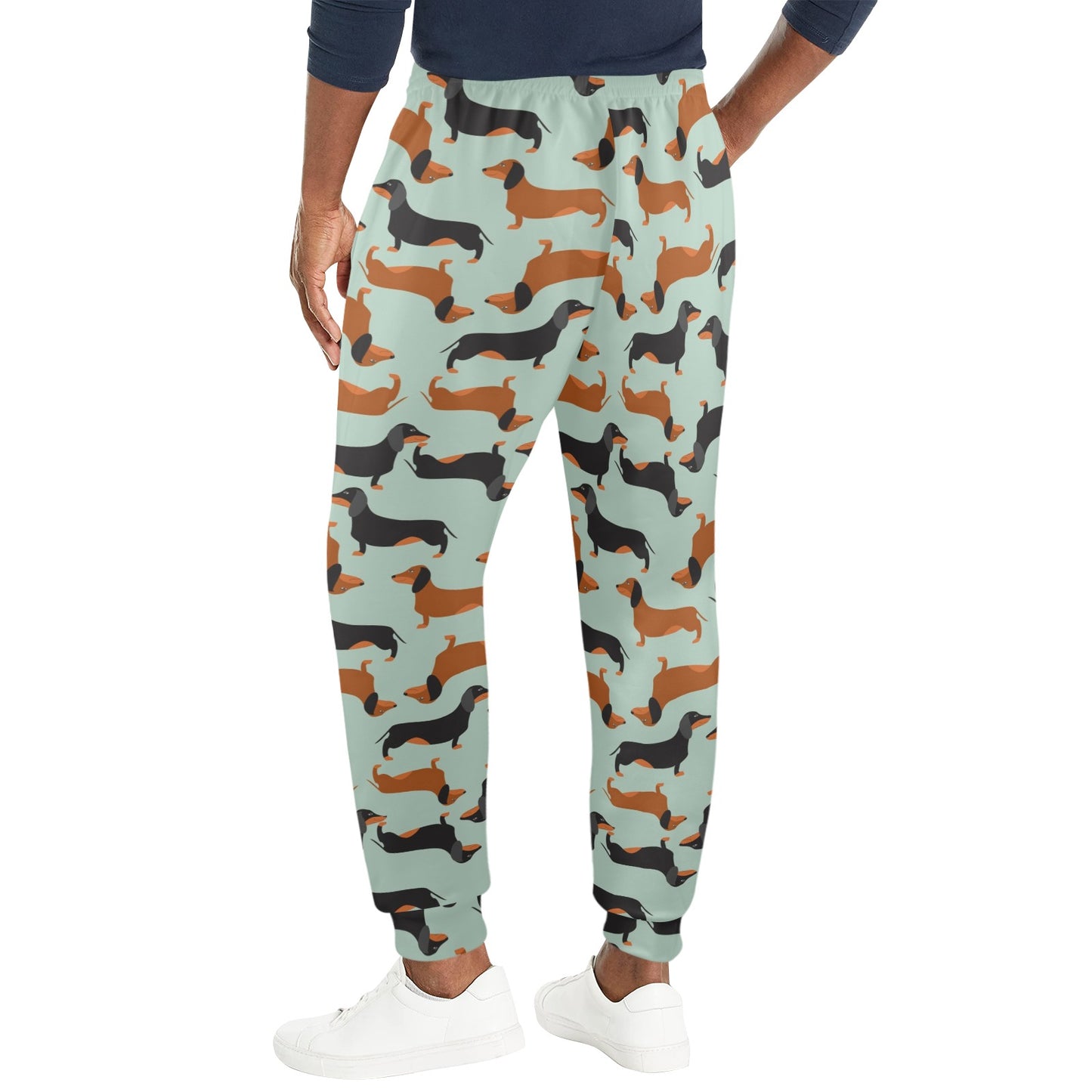 Dachshund Cute Print Pattern Men's Casual Track Pants