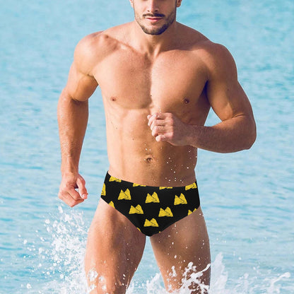 Nachos Pattern Print Design A02 Men's Swimming Briefs