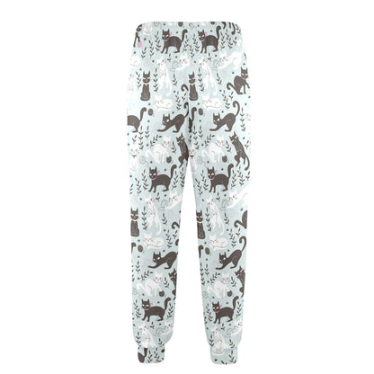 Cat Pattern Print Design 08 Men's Casual Track Pants