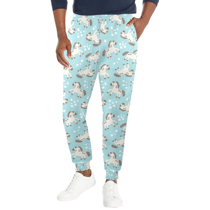 Horse Cute Print Design LKS306 Men's Casual Track Pants