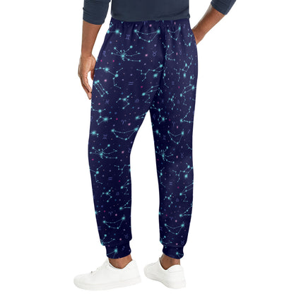 Constellation Pattern Print Design 01 Men's Casual Track Pants