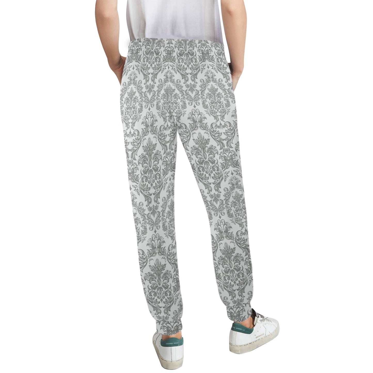 elegant Design Print Pattern JJ0182 Women's Casual Track Pants