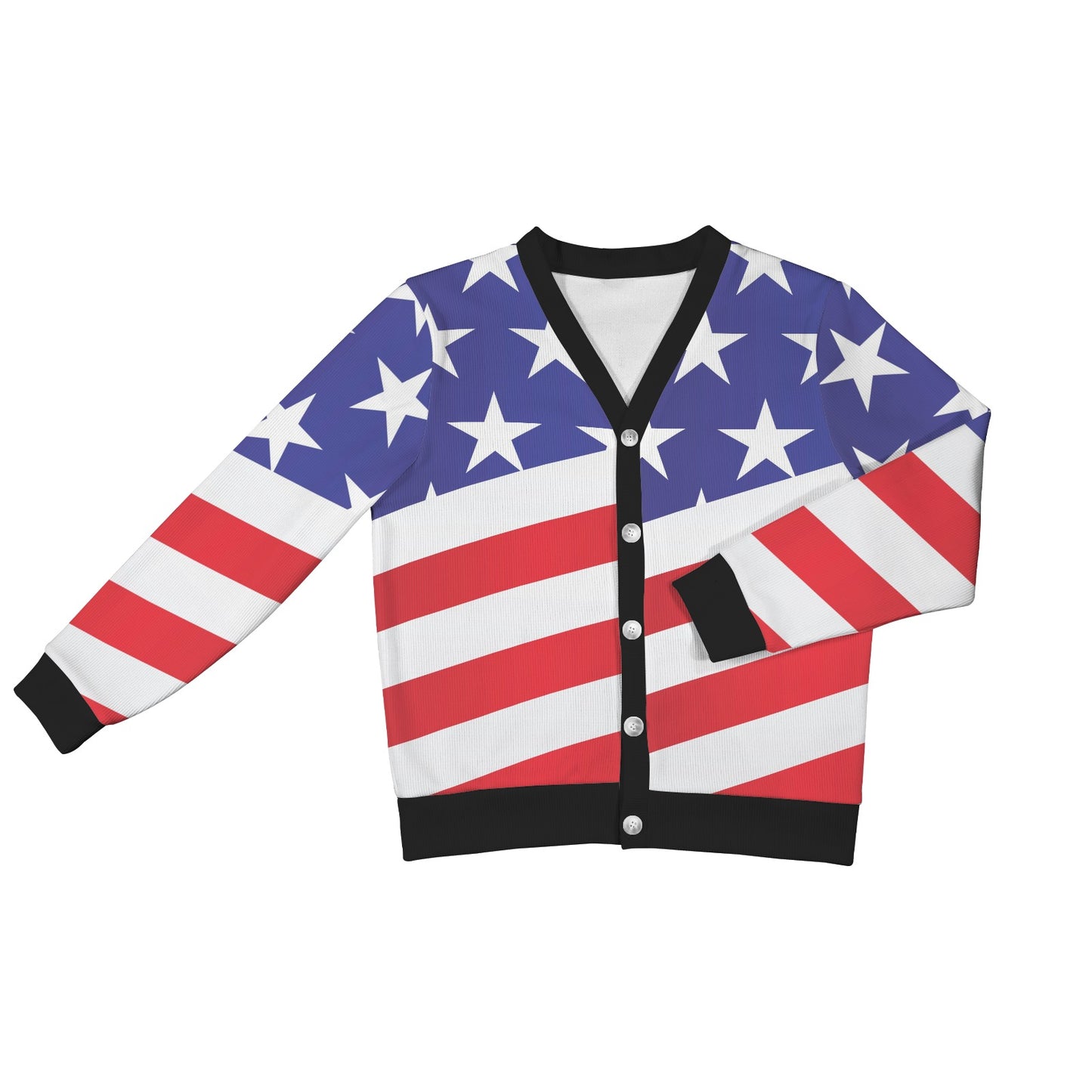 American flag Print Women's Cardigan