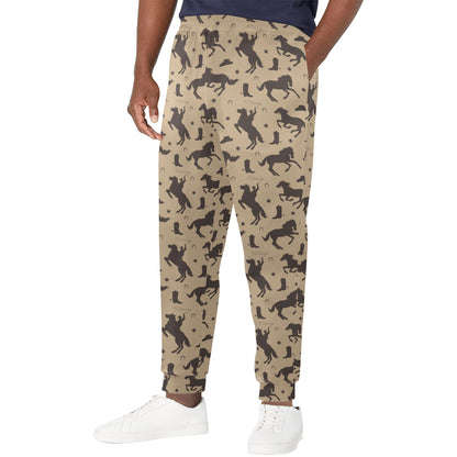 Cowboy Pattern Print Design 05 Men's Casual Track Pants