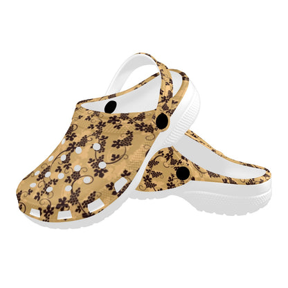 Wine Grape Design Print Unisex Clogs Shoes