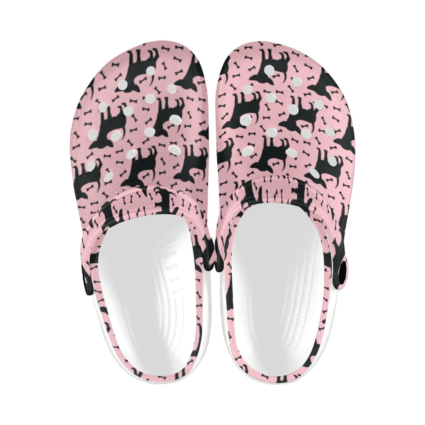 Chihuahua Pink Print Pattern Unisex Clogs Shoes