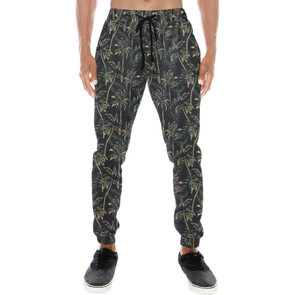 Palm Tree Background Design Print Men's Sweatpants