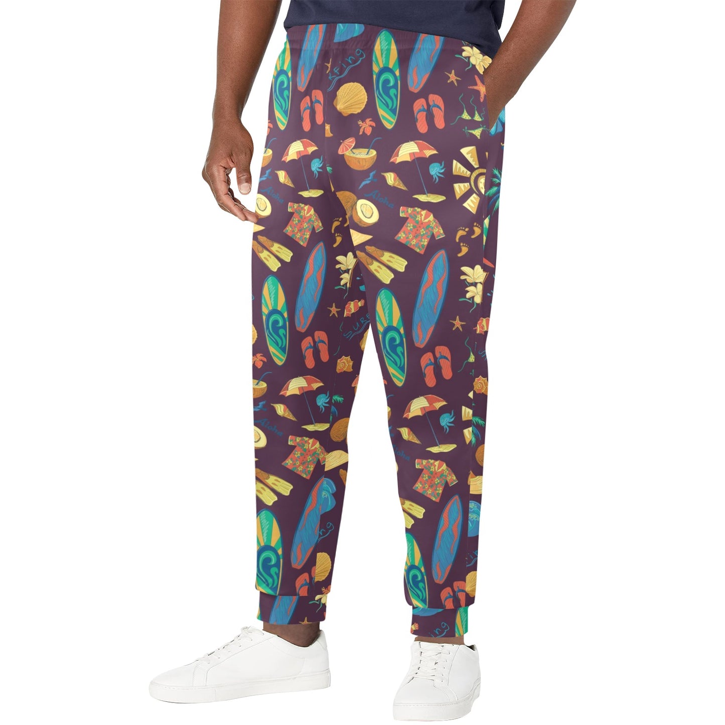 Aloha Hawaii Pattern Print Design 01 Men's Casual Track Pants