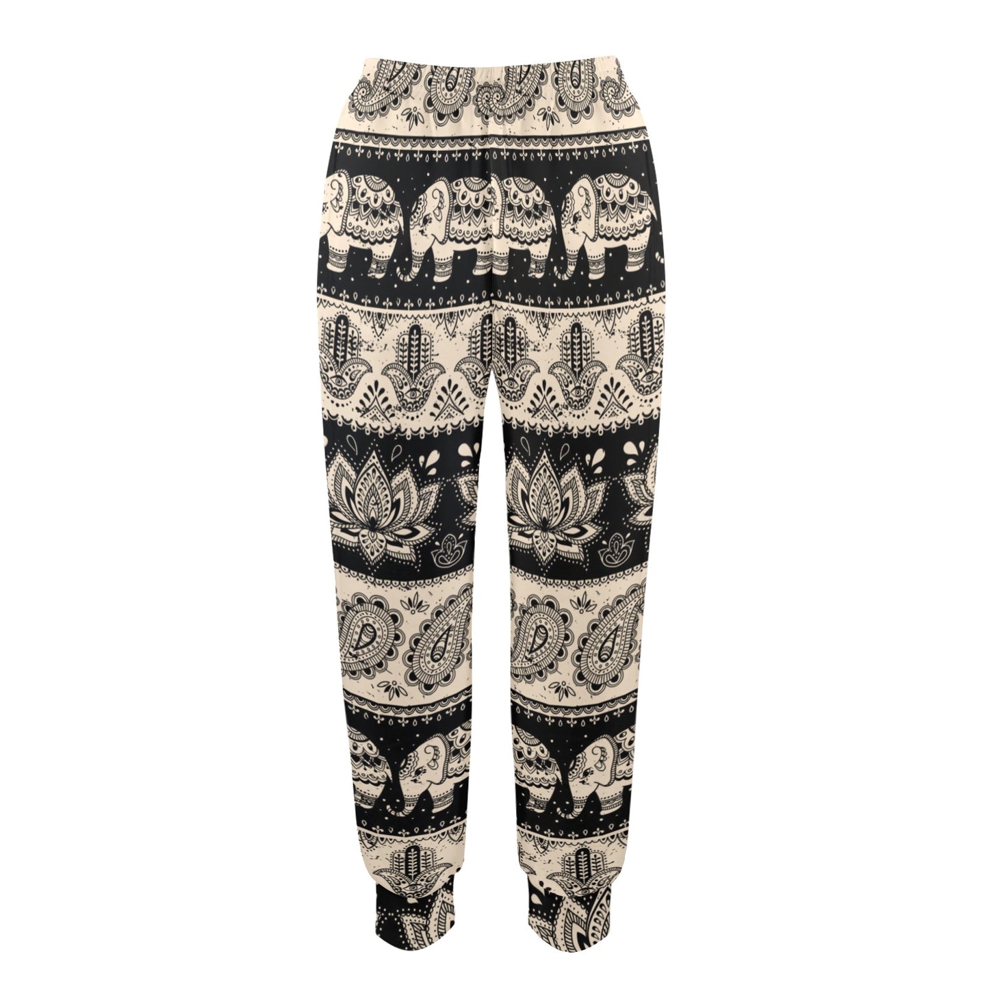 Elephant Hansa Lotus Pattern Women's Casual Track Pants