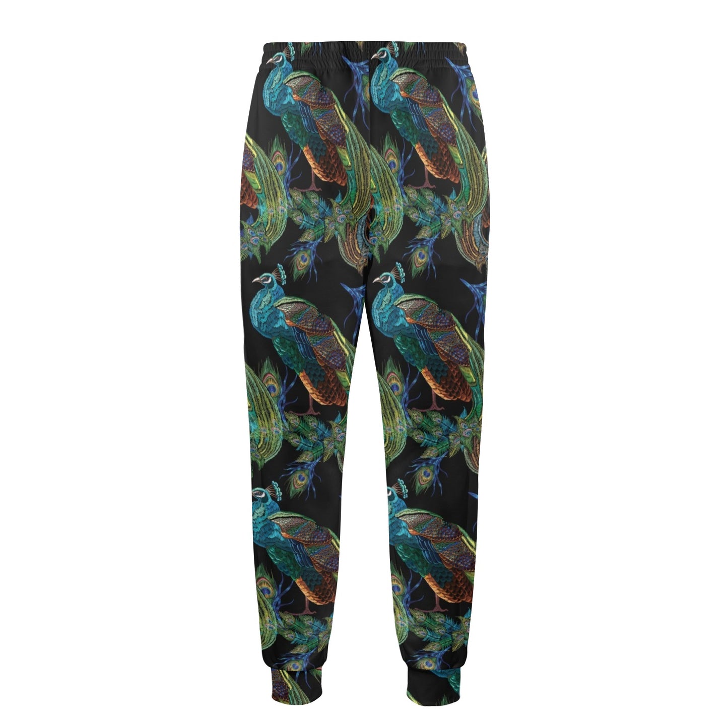 Peacock Pattern Print Design A04 Men's Casual Track Pants