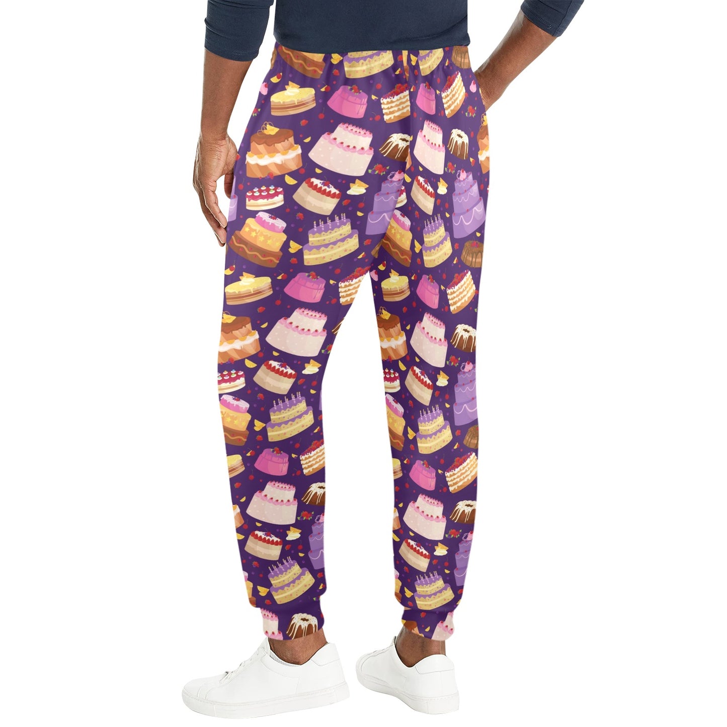 Cake Pattern Print Design 05 Men's Casual Track Pants