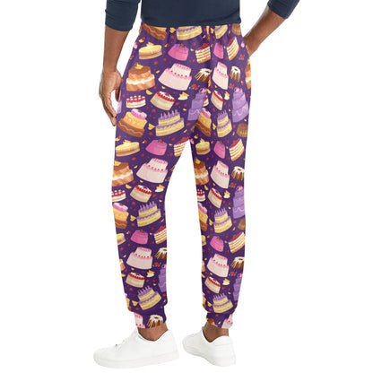 Cake Pattern Print Design 05 Men's Casual Track Pants