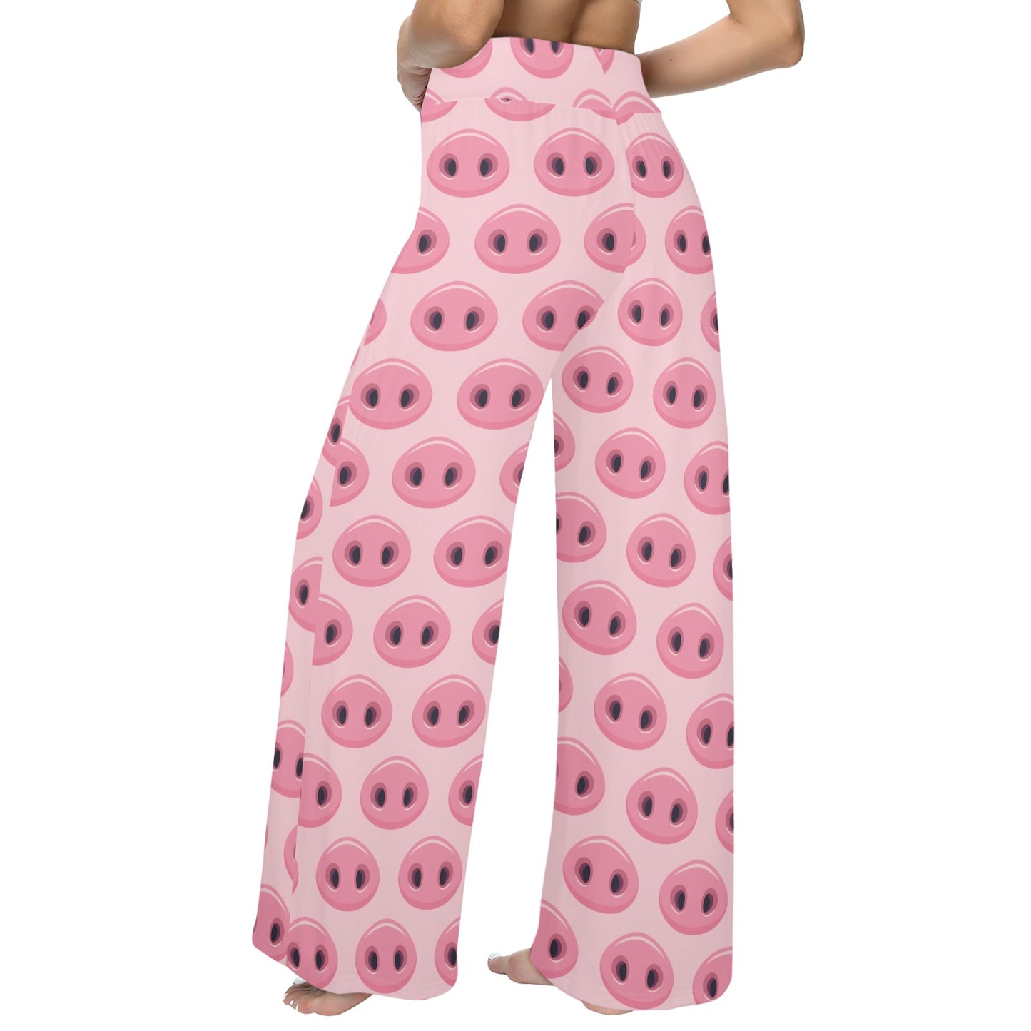 Pig Print Design LKS401 Women's Wide Leg Lounge Pants