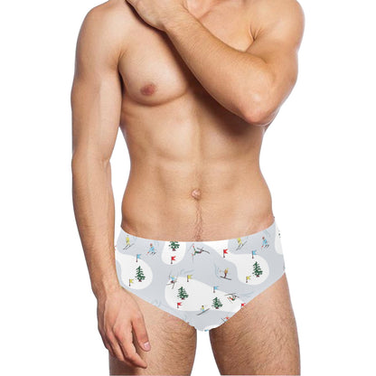 Ski Print Design LKS305 Men's Swimming Briefs
