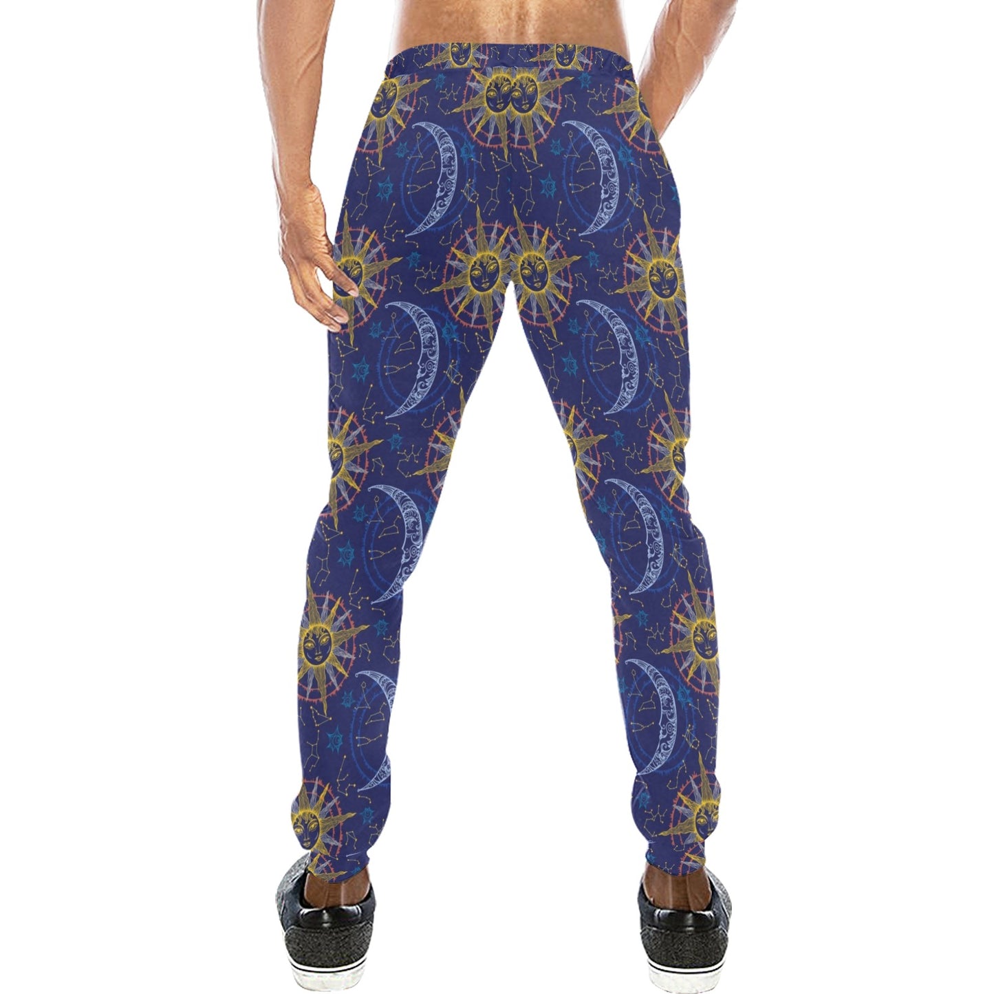 Celestial Moon Sun Pattern Print Design 01 Men's Sweatpants