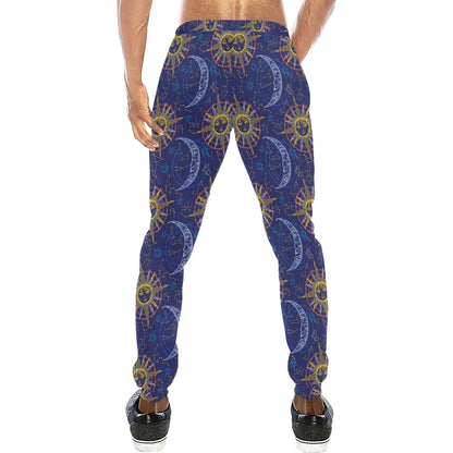 Celestial Moon Sun Pattern Print Design 01 Men's Sweatpants