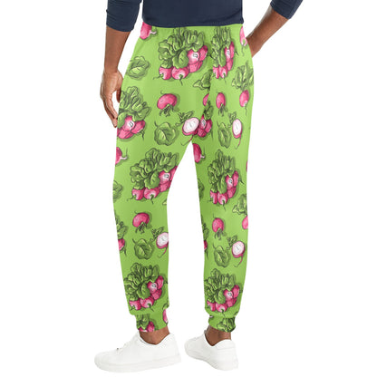 Radish Pattern Print Design A05 Men's Casual Track Pants