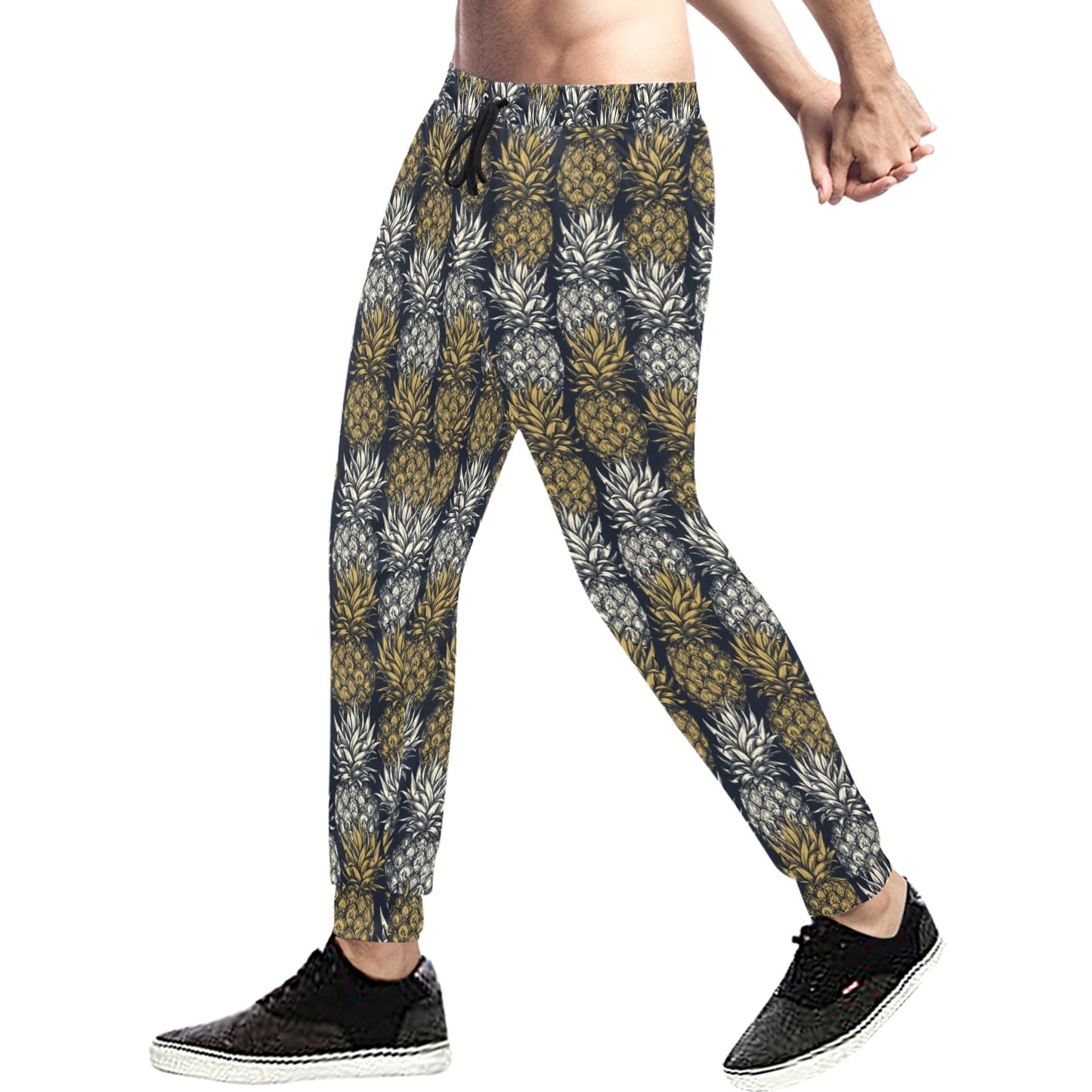Pineapple Print Design Pattern Men's Sweatpants