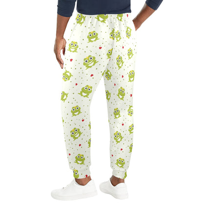 frog Design Print Pattern JJ0229 Men's Casual Track Pants
