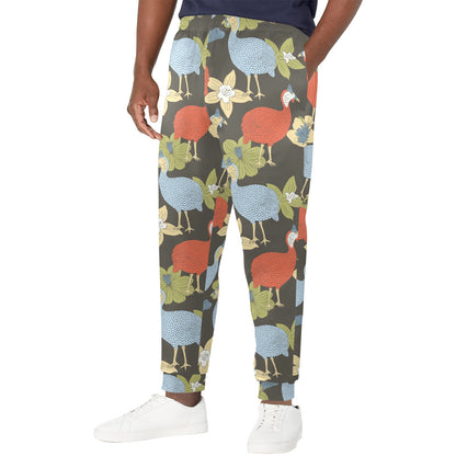Guinea Fowl Pattern Print Design 02 Men's Casual Track Pants