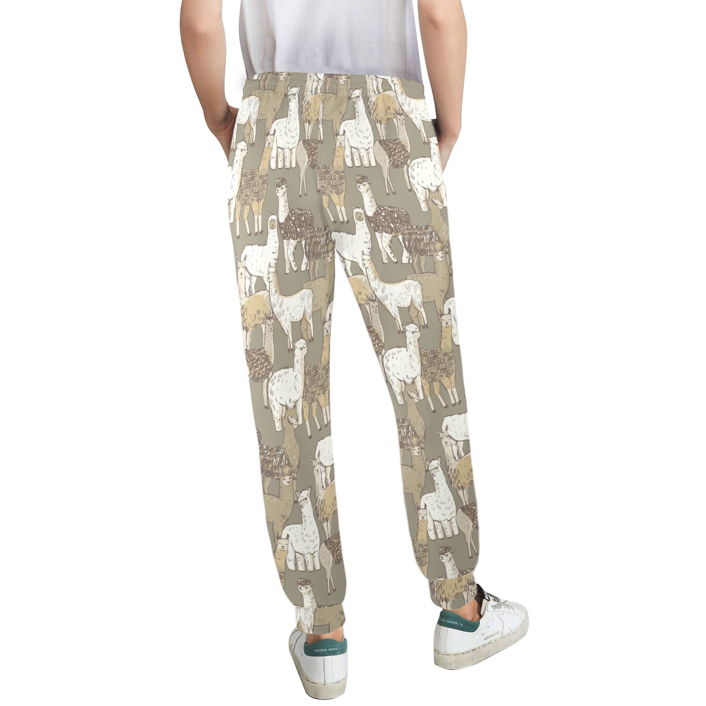 Alpaca Pattern Print Design 01 Women's Casual Track Pants