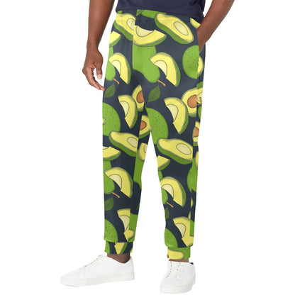 Avocado Pattern Print Design AC013 Men's Casual Track Pants