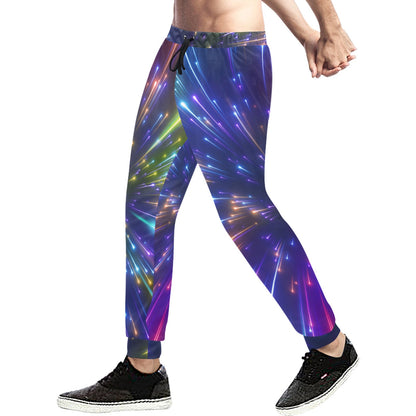 Celestial Rainbow Speed Light Men's Sweatpants