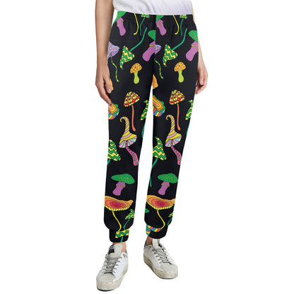 Psychedelic Mushroom Pattern Print Design A02 Women's Casual Track Pants