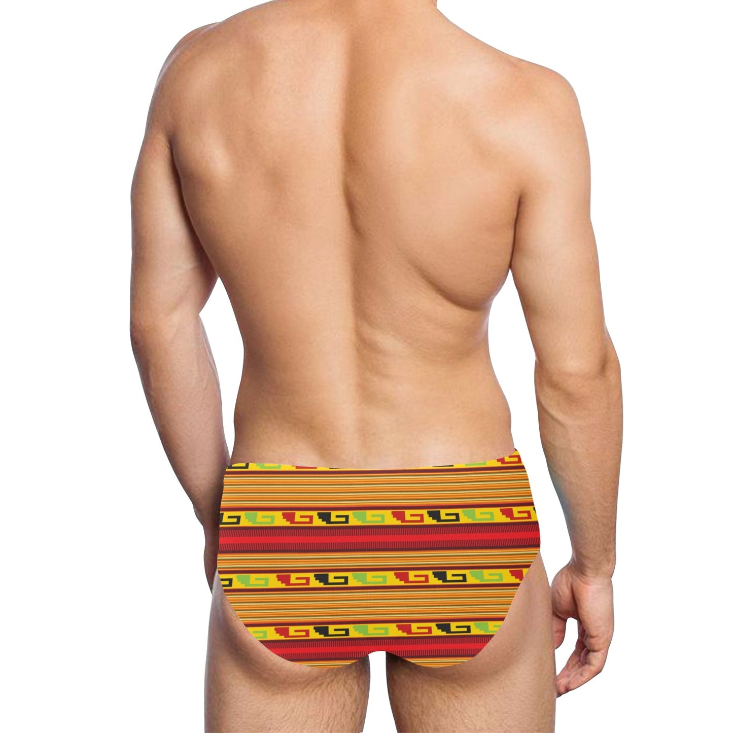 Mexican Blanket Ornament Print Pattern Men's Swimming Briefs
