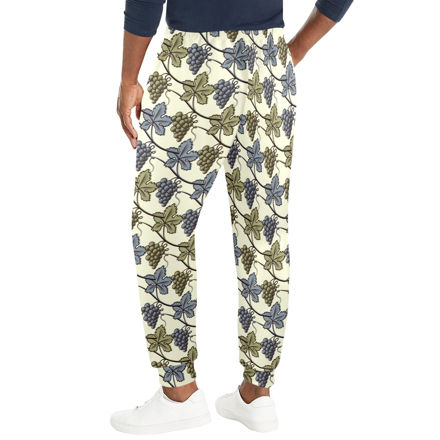 Grape Pattern Print Design GP03 Men's Casual Track Pants