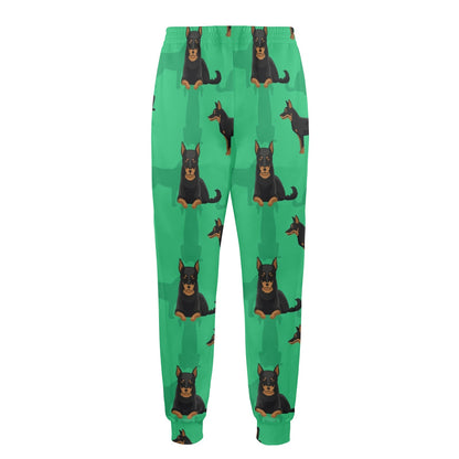 Doberman Pinschers Design Print Pattern JJ0116 Men's Casual Track Pants