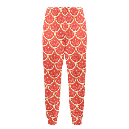 Grapefruit Pattern Print Design GF07 Men's Casual Track Pants