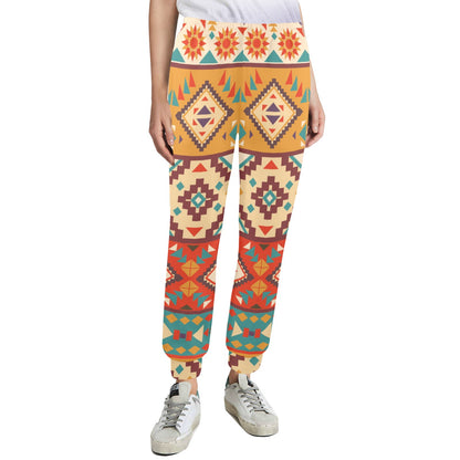 Navajo Pattern Print Design A01 Women's Casual Track Pants
