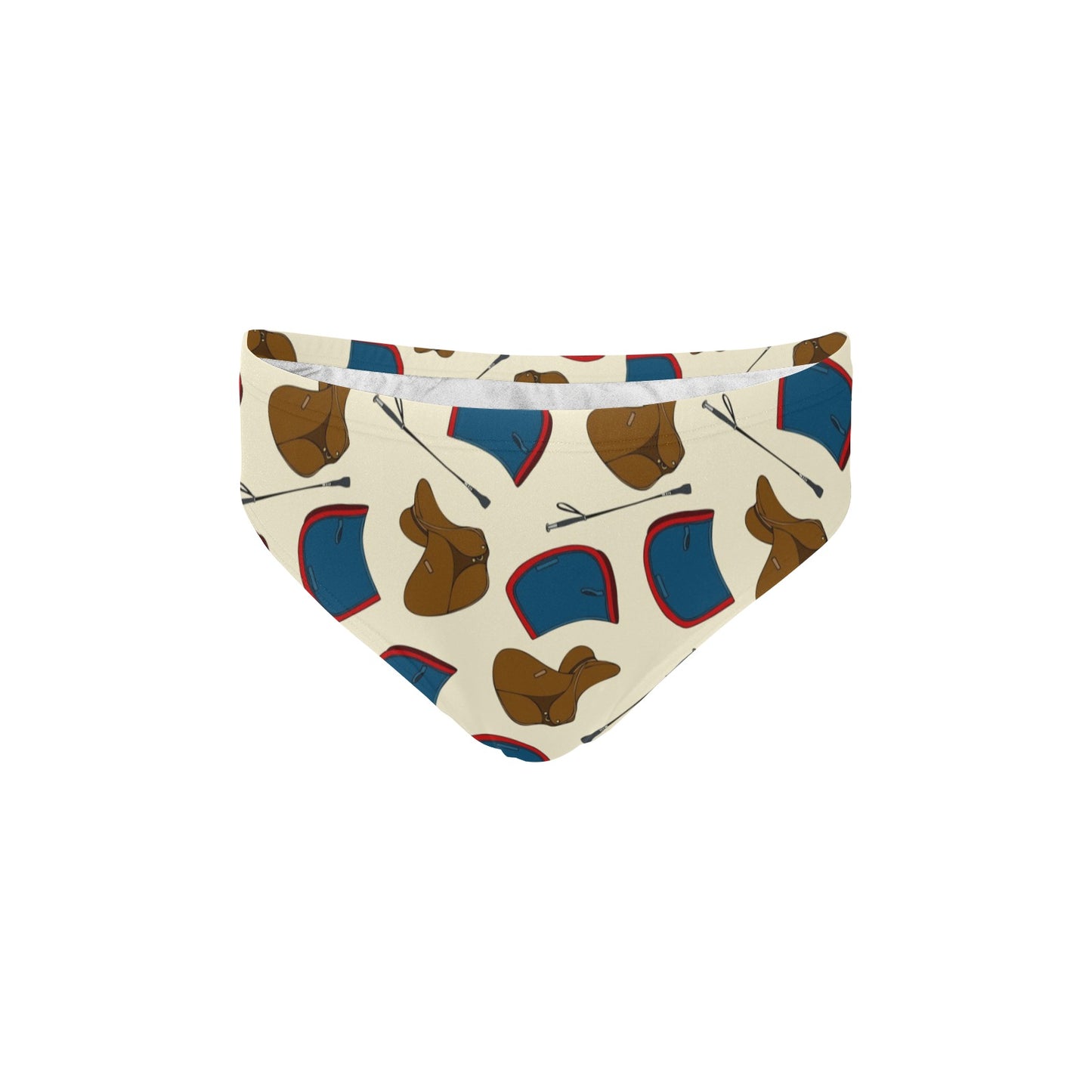 equestrian Design Print Pattern JJ0133 Men's Swimming Briefs