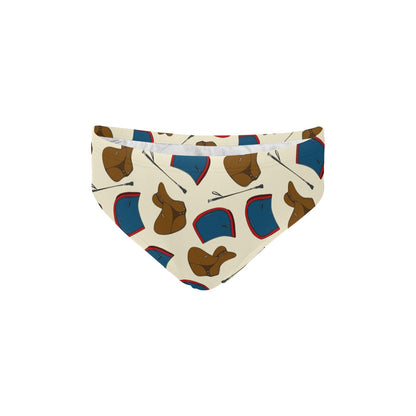 equestrian Design Print Pattern JJ0133 Men's Swimming Briefs