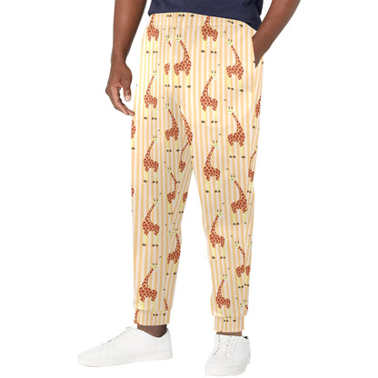 giraffe Design Print Pattern JJ0266 Men's Casual Track Pants