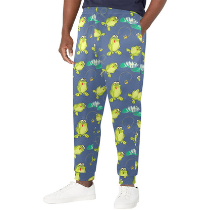 frog Design Print Pattern JJ0230 Men's Casual Track Pants
