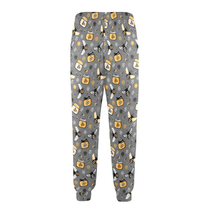 Honey Bee Print Design LKS301 Men's Casual Track Pants