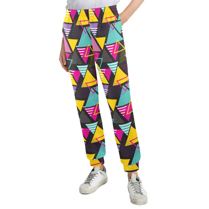 Geometric Colorful Pattern Print Design 02 Women's Casual Track Pants