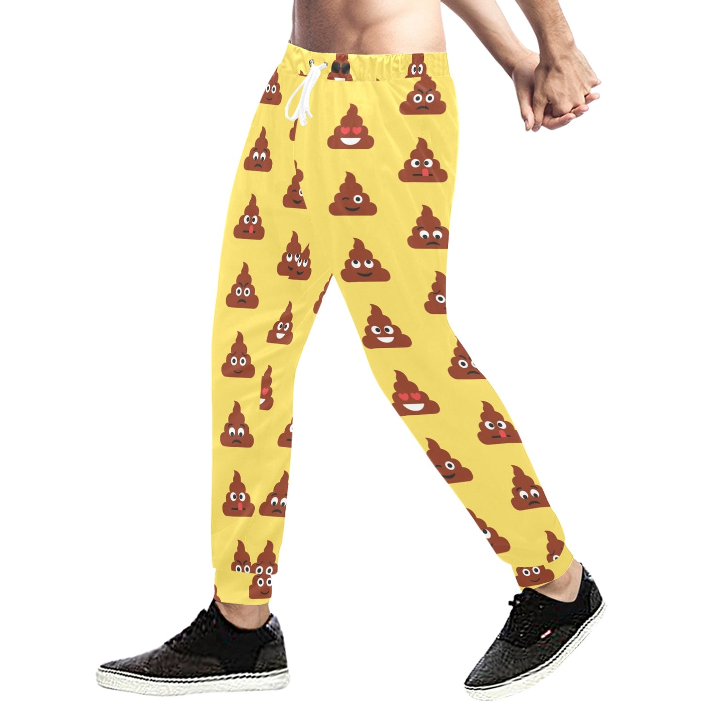 Emoji Poop Print Pattern Men's Sweatpants