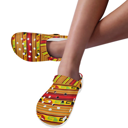 Mexican Blanket Ornament Print Pattern Unisex Clogs Shoes