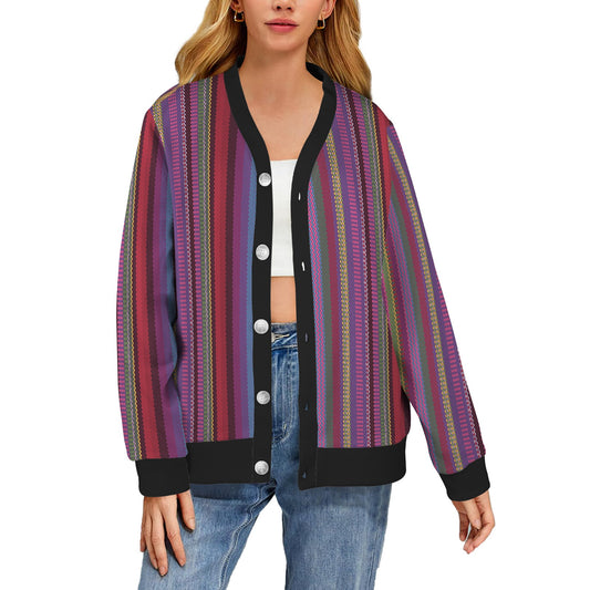 Serape Stripe Print Women's Cardigan